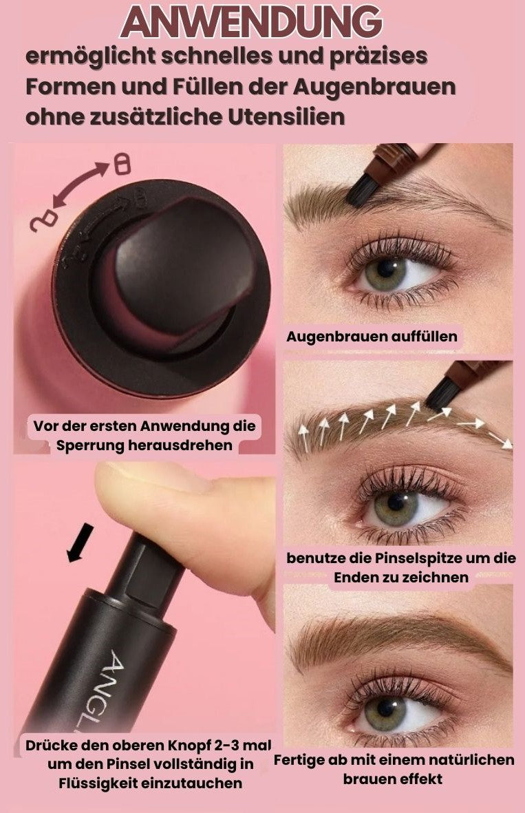 Der PerfectBrow Augenbrauenpinsel mit Farbe